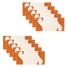 (Orange Paisley) Money Envelopes Wedding Shagun Fancy Gift Card Voucher Cash Wallet Patterned 10x