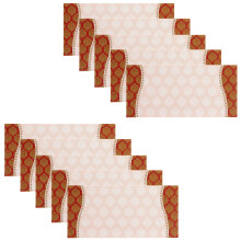 (Dark Red Wave) Money Envelopes Wedding Shagun Fancy Gift Card Voucher Cash Wallet Patterned 10x