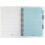 A4 Mint Green & Grey Project Notebook 5 Dividers Project Study Book 4