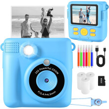 (Blue) Kids Camera Instant Print, Instant Camera