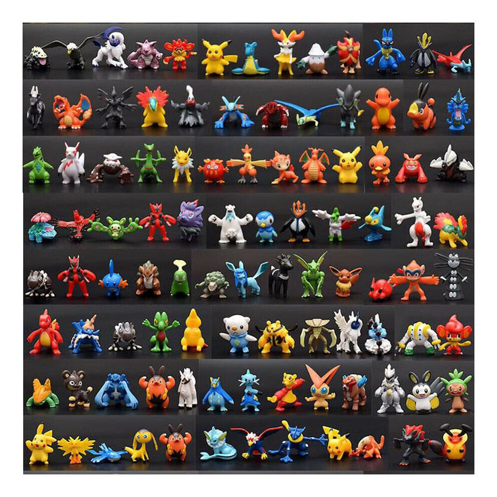 144 Pcs PokÃ©mon Minifigures Set for Collectors