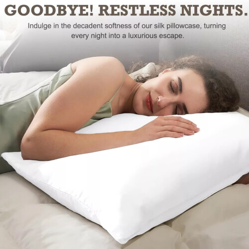 (Pillowcases Pair) Waterproof Terry Mattress Protector 30cm Bed Cover
