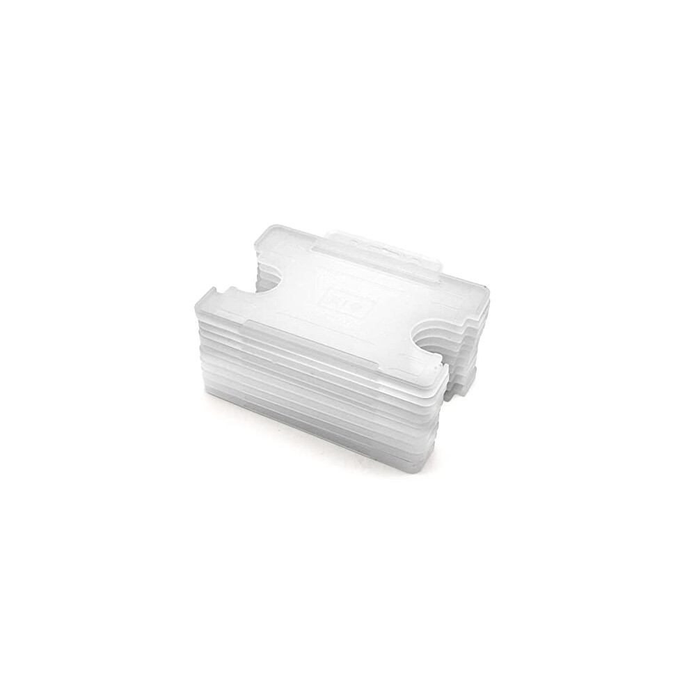 (Clear) Single Sided ID Card Holders Pack of 10