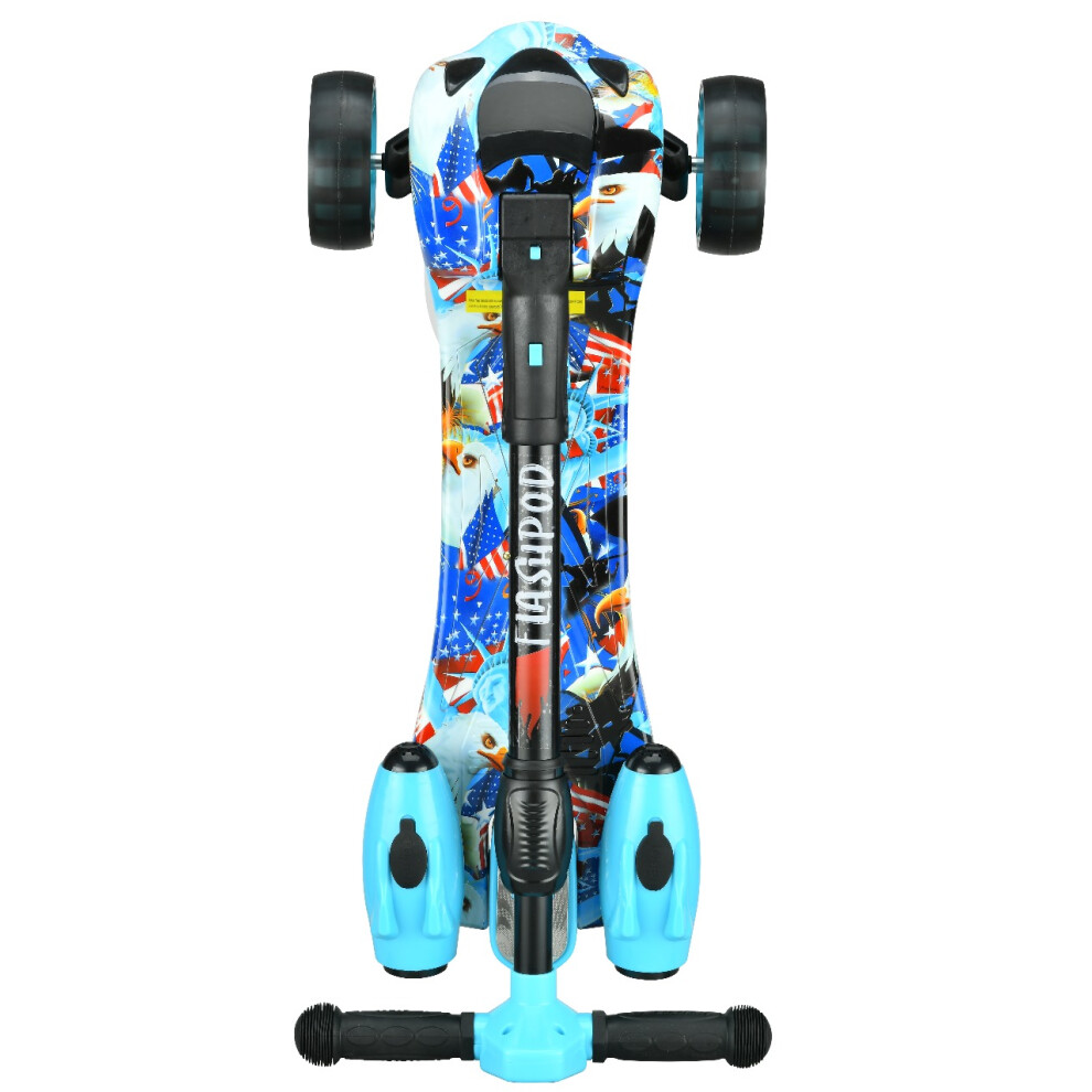 blue-camo--3-wheel-kids-scooter-foldable-steam-sprayer-kick-scooters-bluetooth-flashing-led