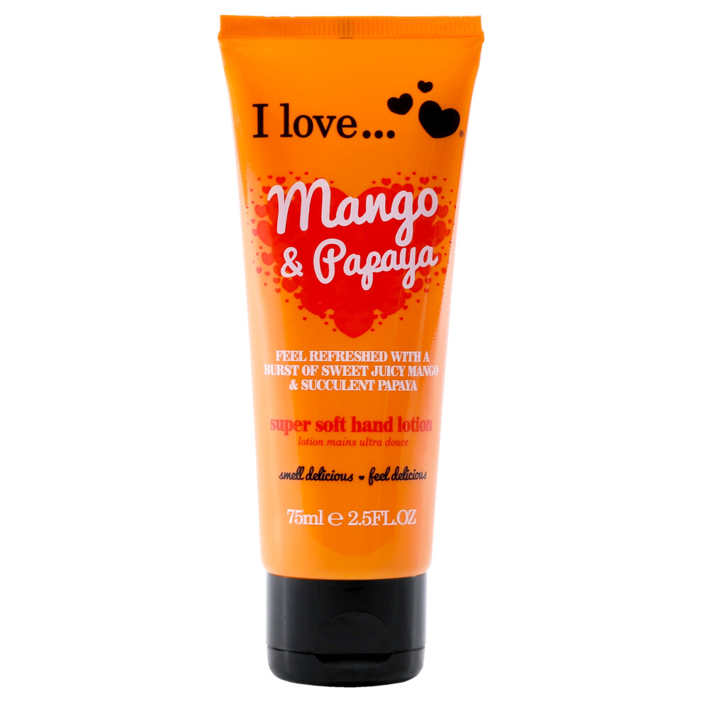 I Love Originals Mango & Papaya Super Soft Hand Lotion with Shea Butter 75ml - Image 5