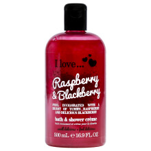 Bath and Shower Creme - Raspberry and Blackberry by I Love Cosmetics for Women - 16.9 oz Shower Cream