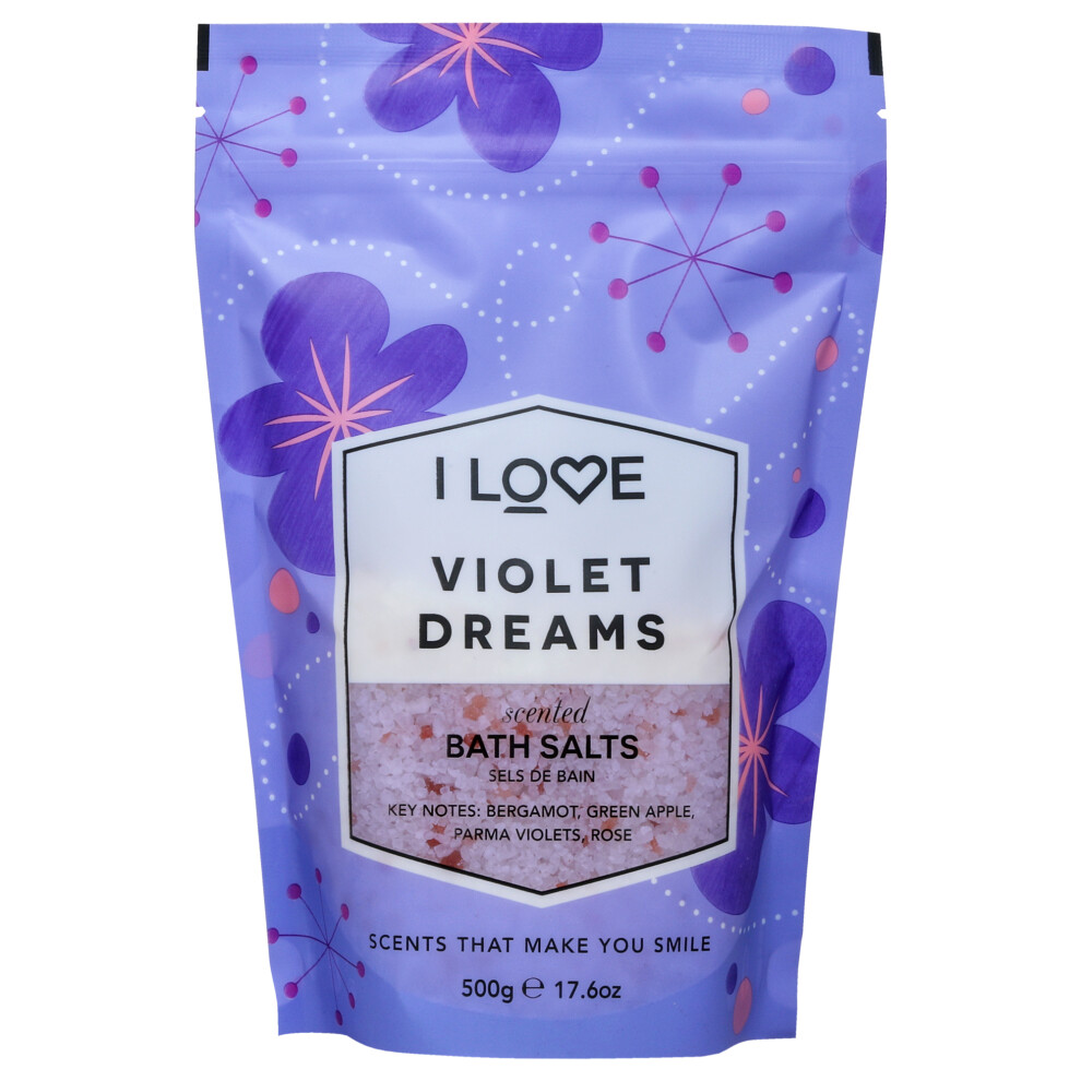 I Love Cosmetics Ltd Scented Bath Salts - Violet Dreams By I Love Cosmetics For Women - 17.6 Oz Bath Salt