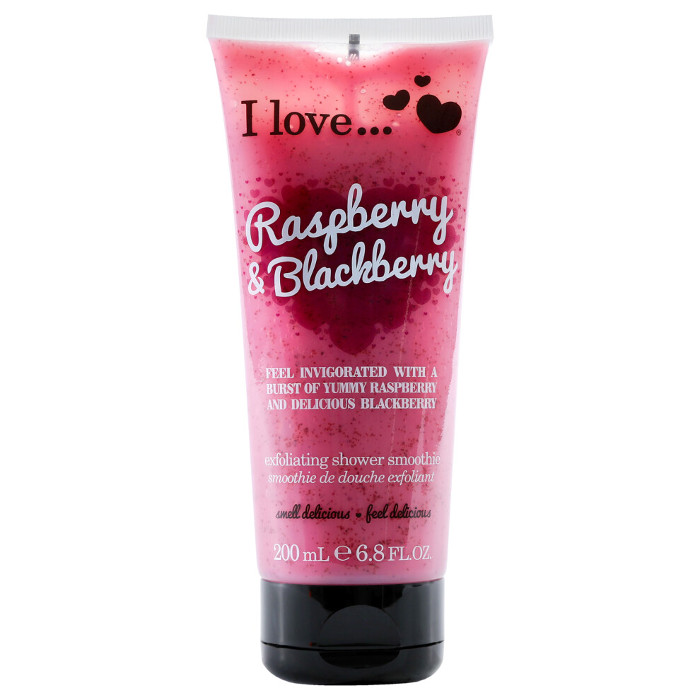 I Love Cosmetics Ltd Exfoliating Shower Smoothie - Raspberry And Blackberry By I Love Cosmetics For Women - 6.8 Oz Exfoliator