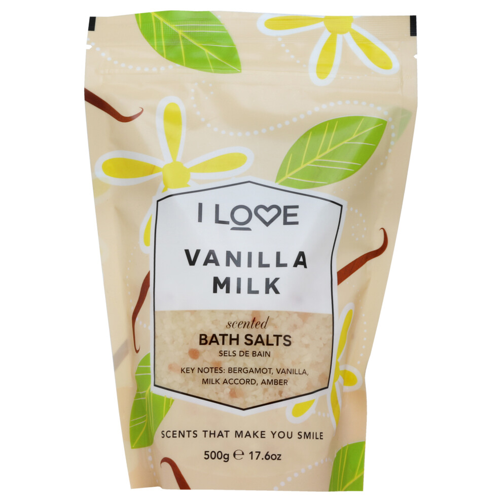 I Love Cosmetics Ltd Scented Bath Salts - Vanilla Milk By I Love Cosmetics For Women - 17.6 Oz Bath Salt
