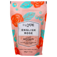 Signature Badesalz – Englische Rose von I Love Cosmetics für Damen – 17,63 oz Badesalz