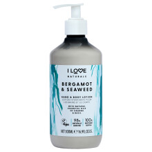 I Love Naturals Bergamot a morsk rasy na ruce a telo  hydratacn mlko pro suchou pokoku  mlko s kokosovm olejem a bambuckm mslem  16,9 oz