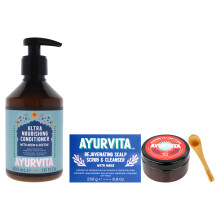AyurVita Maka Scalp Scrub & Neem Conditioner – 2 Stück 6,7–10 Unzen