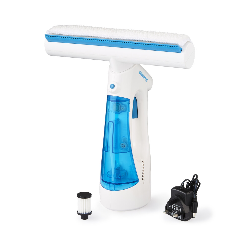 GEEPAS 3-in-1 Cordless Window Vacuum, 140ml Removable Tank, Portable