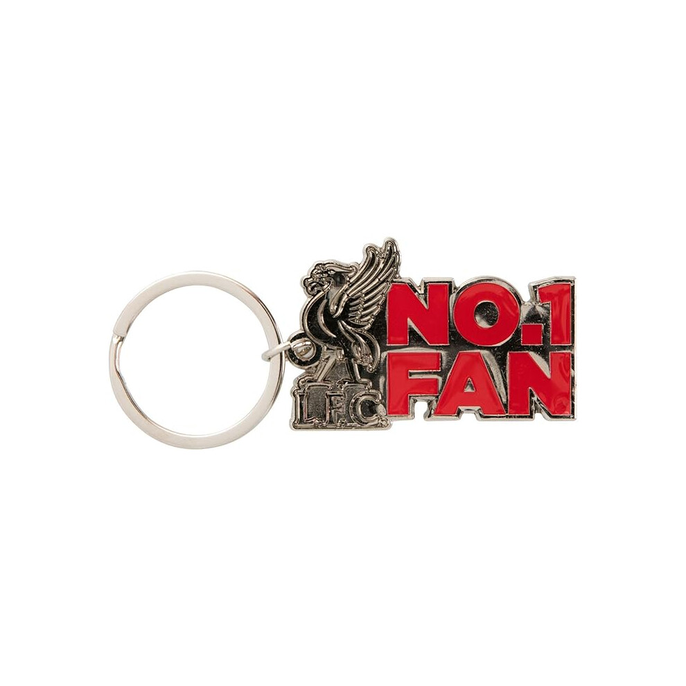 Official Liverpool FC metal Number one fan Keyring