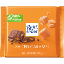 Ritter Sport czekolada mleczna z kawałkami solonego karmelu 100g