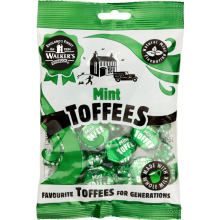 WALKER'S NONSUCH Mint Toffees - Bag 150g (Pack of 12)