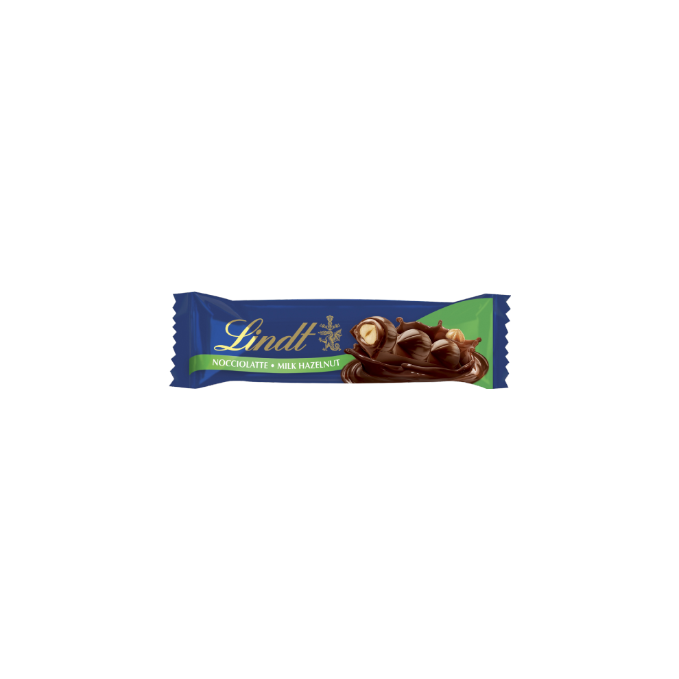 LINDT Nocciolatte Milk Hazelnut Bar 35g (Pack of 18)