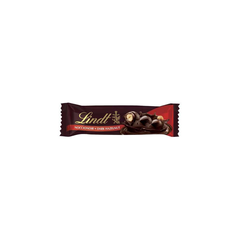 LINDT Noccionoir Dark Hazelnut Bar 35g (Pack of 18)