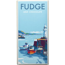 KERNOW Becky Bettesworth Fudge Milk Chocolate Bar 100g (Pack of 19)