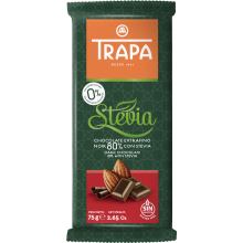 TRAPA Czekolada gorzka 80% ze stewią 75 g