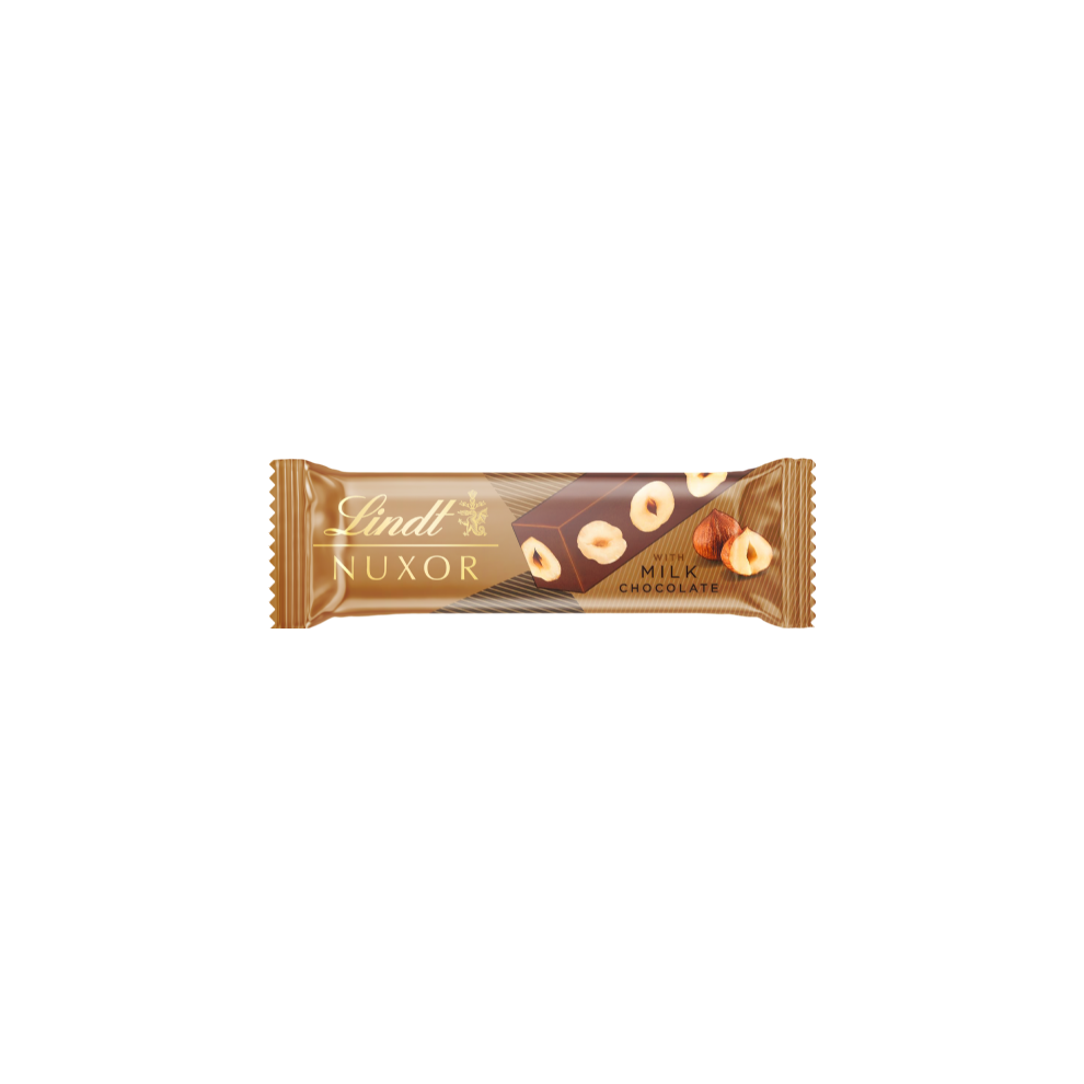 LINDT Nuxor Bar - Milk Chocolate 33g (Pack of 36)