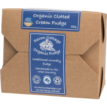 DEVON COTTAGE Organic Clotted Cream Fudge - Box 300g (Pack of 4)