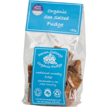 DEVON COTTAGE Organic Sea Salted Fudge - Bag 150g (Pack of 6)