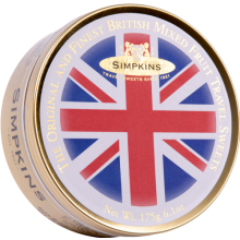 SIMPKINS Mixed Fruit Drops - Union Jack Tin 175g (Pack of 6)