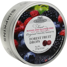 SIMPKINS Sugar Free Forest Fruit Drops 175g (Pack of 6)