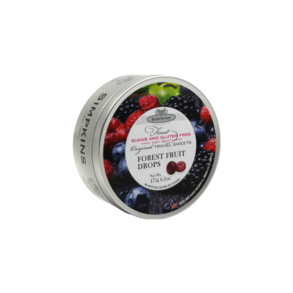 Simpkins Sugar Free Forest Fruit Drops 175G (Pack Of 6)