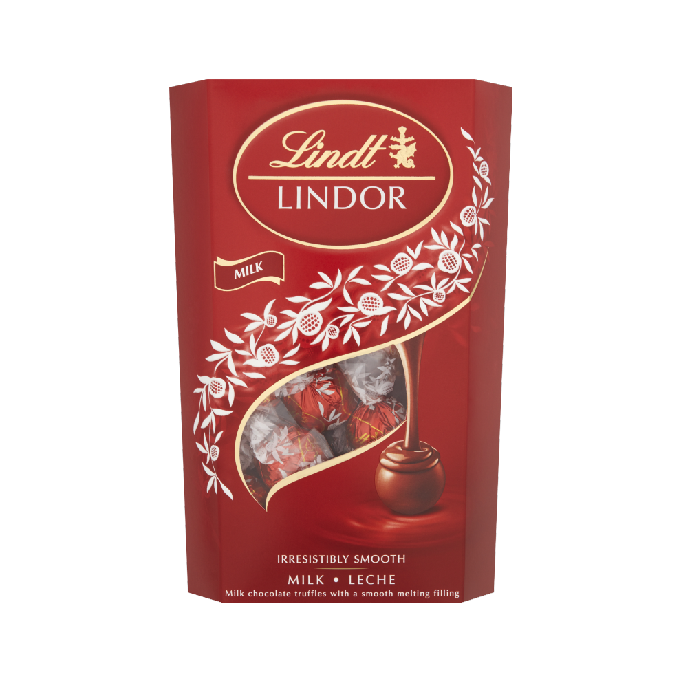 LINDT Lindor Milk Cornet 337g (Pack of 6)