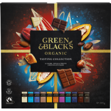 GREEN & BLACK'S Tasting Collection - 25 Miniature Bars 395g (Pack of 6)