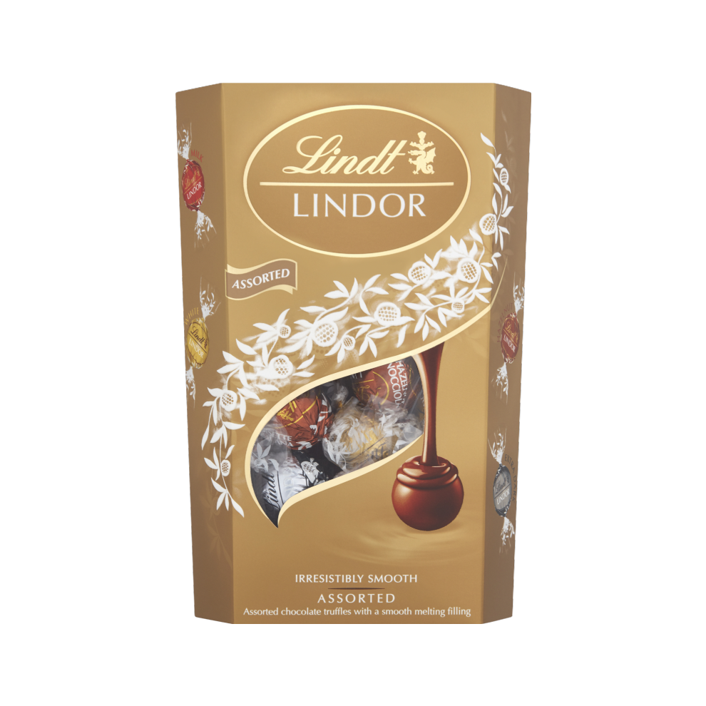 LINDT Lindor Assorted Cornet 337g (Pack of 6)