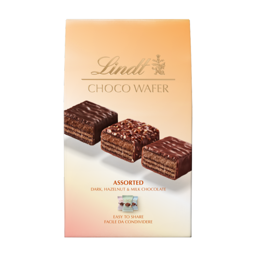 LINDT Choco Wafer - Assorted 138g (Pack of 8)