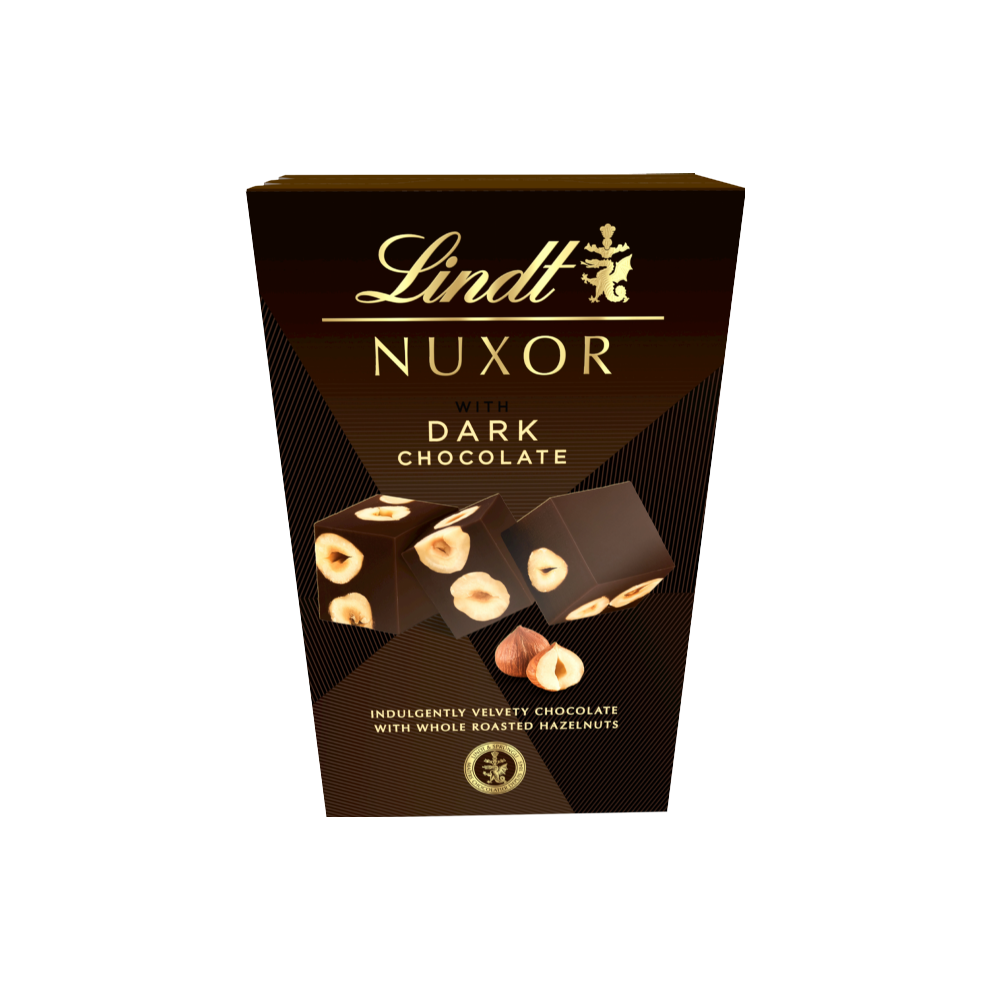 LINDT Nuxor Dark Chocolate 150g (Pack Of 8)