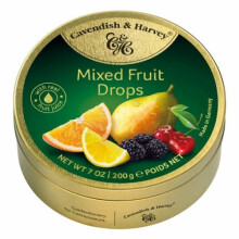 Cavendish & Harvey Mixed Fruit Drops Tin 200g