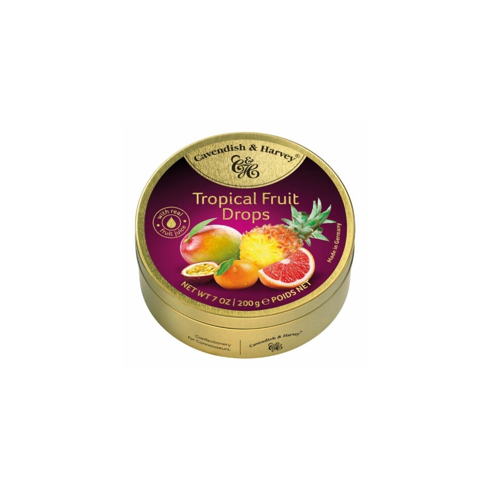 Marshall Cavendish Cavendish & Harvey Tropical Fruit Drops 200G Orange