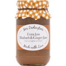 DARLINGTON'S Rhubarb & Ginger Jam 340g (Pack of 6)