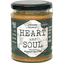 HEART & SOUL The Craft Peanut Butter - Original Crunchy 280g (Pack of 6)