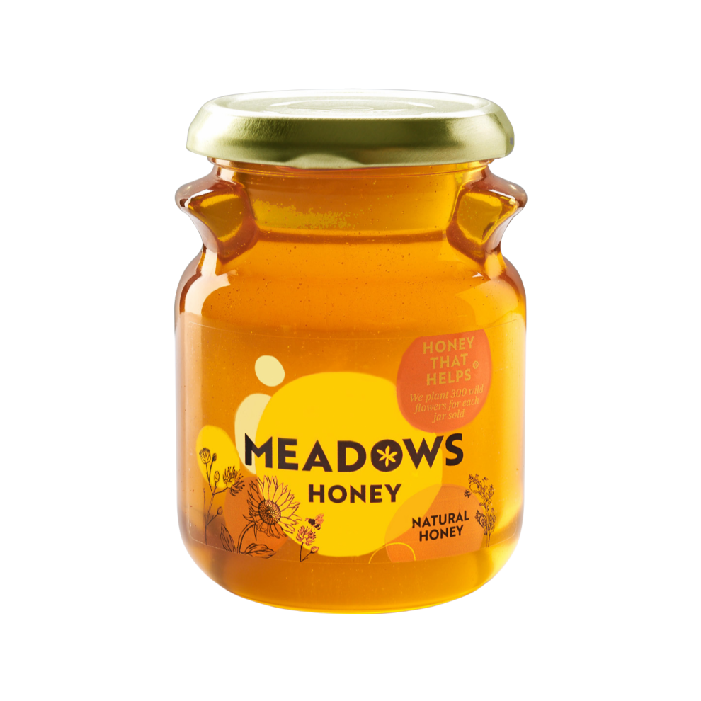 MEADOWS HONEY Natural Honey 340g (Pack Of 4)