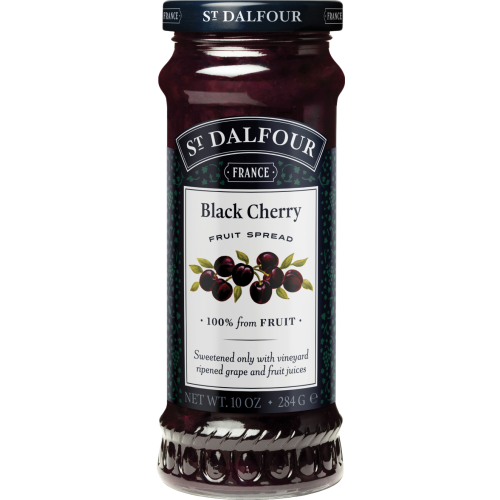 ST DALFOUR Black Cherry Fruit Spread 284g (Pack of 6)