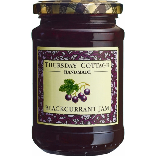 THURSDAY COTTAGE Blackcurrant Jam 340g (Pack of 6)