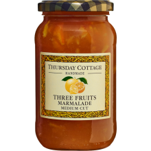 THURSDAY COTTAGE Three Fruits Marmalade 340g (Pack of 6)