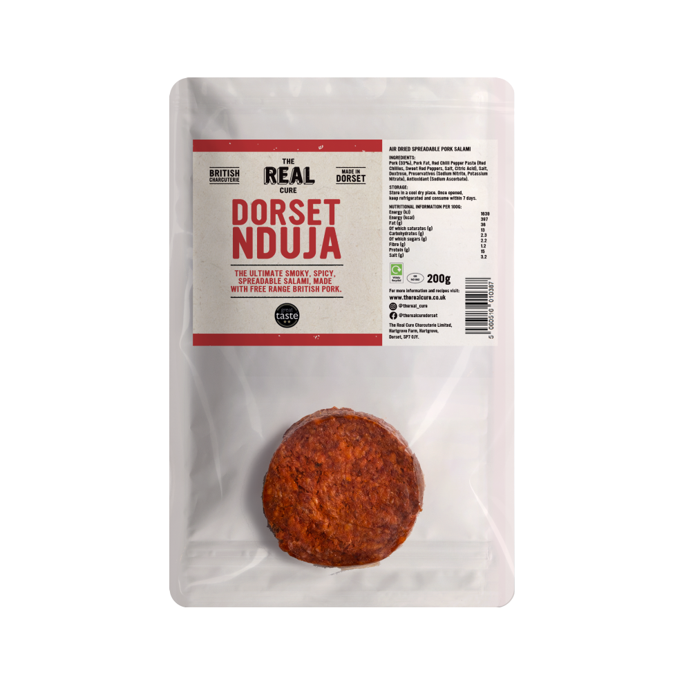 THE REAL CURE Dorset Nduja 200g (Pack of 6)