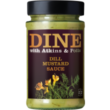 ATKINS & POTTS Dill Mustard Sauce 185g (Pack of 6)
