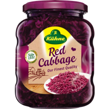 KUHNE Red Cabbage 350g - Pack of 10 - Ready-to-Serve, Hot or Cold - Perfect Side Dish