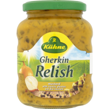 KUHNE Gherkin Relish - Mustard 350g (Pack of 6)