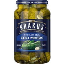 KRAKUS Pickled Dill Cucumbers 920g (Pack of 6)