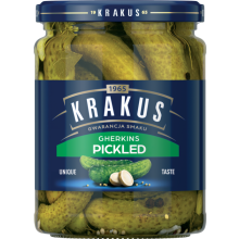 KRAKUS Pickled Gherkins 500g (Pack of 6)