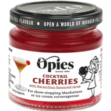 OPIES Cocktail Cherries 130g (Pack of 6)